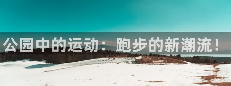 德国九游体育官方正版app集团：公园中的运动：跑步的